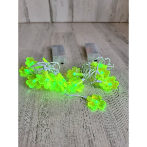 Shamrock mini string light st Patrick day set decor green - Picture 5 of 6